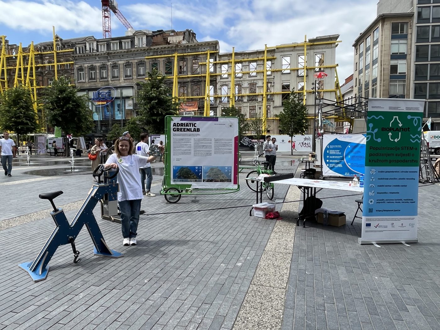 Štand Adriatic Greenlab / BIOPLAnet na NEB Festivalu u Bruxellesu