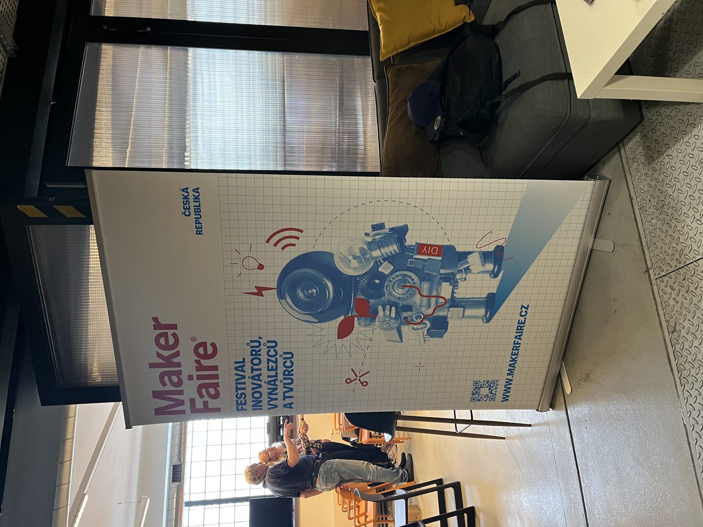 Roll-up banner Maker Faire Češka Republika
